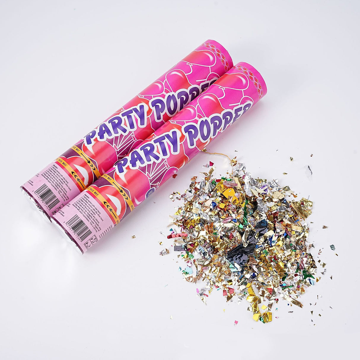 Tun Confetti, 40 Cm, Ambalaj Din Carton, Eliberare Prin Rasucire - vivimall.ro