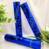 Tub de Confetti, Flippy, Party Popper, 30x5 cm, Confetii Lucioase Rezistente la Foc, Eliberare prin Rasucire, Albastru