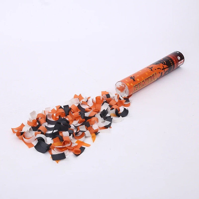 Tun de Confetti, 30 cm. Flippy, Model Halloween, Confetti din Hartie, Multicolor