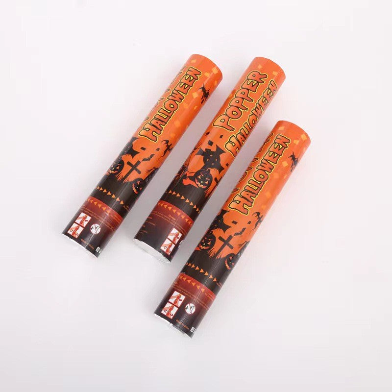 Tun de Confetti, 30 cm. Flippy, Model Halloween, Confetti din Hartie, Multicolor