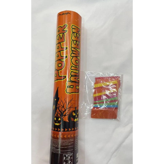 Tun de Confetti, 30 cm. Flippy, Model Halloween, Confetti din Hartie, Multicolor