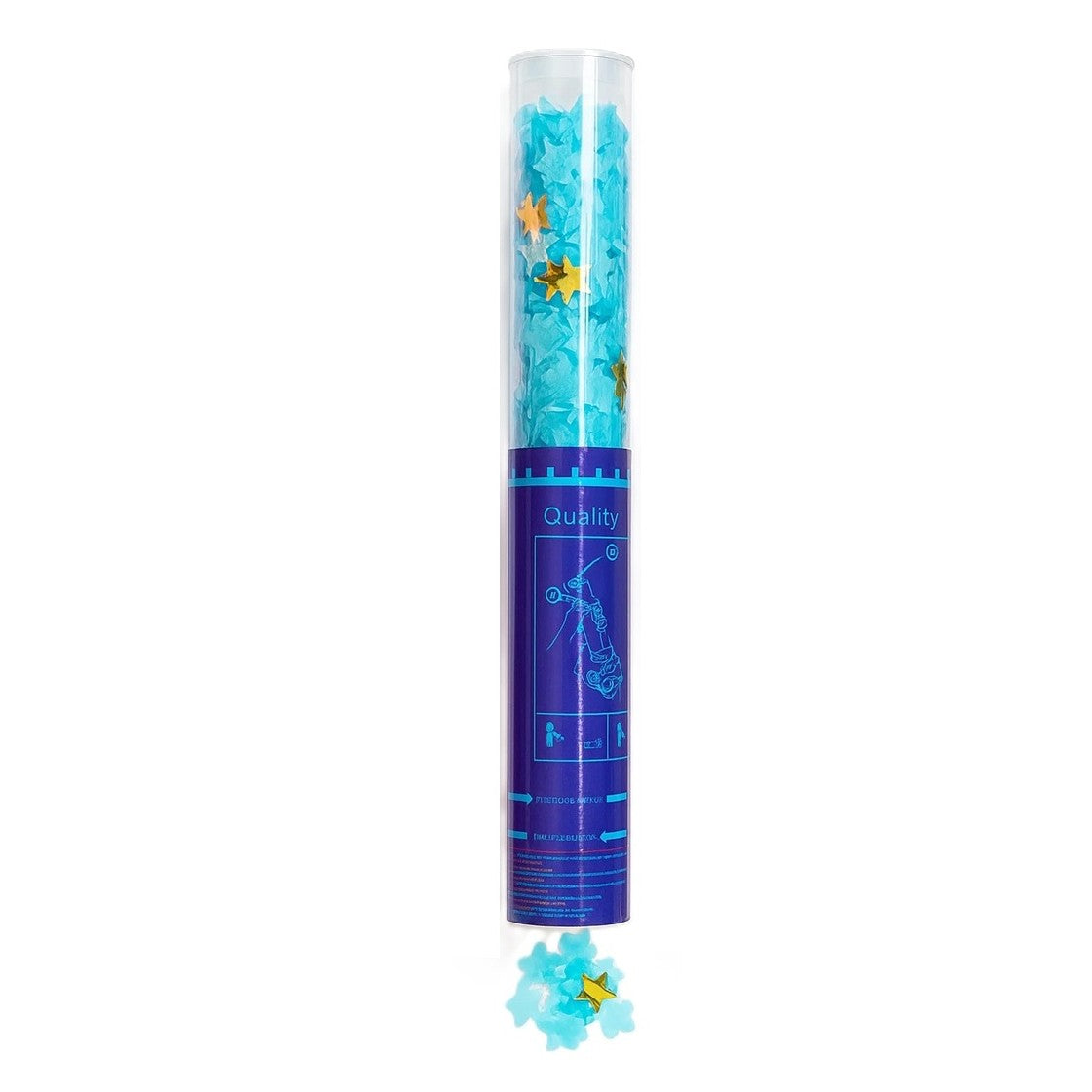 Tun De Confetti, 40 Cm, Ambalaj Pet - vivimall.ro