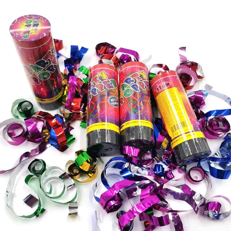 Tun de Confetti, Flippy, Party Popper 15 cm, Model Panglici din Folie, Multicolor