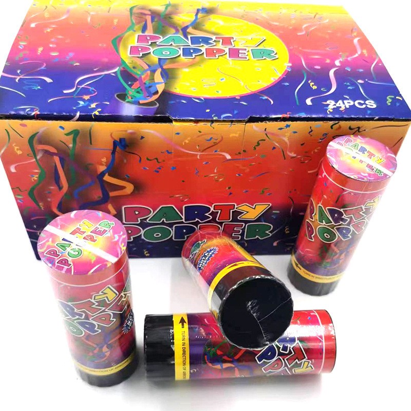 Tun de Confetti, Flippy, Party Popper 15 cm, Model Panglici din Folie, Multicolor