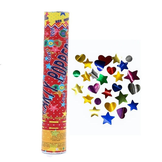 Tun De Confetti, Party Popper, Inimioare, Paiete, Lucioase, 3 Cm Diametru - vivimall.ro