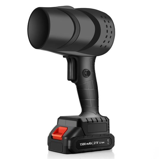 Suflanta de Aer Multifunctionala Portabila, Vivimall, Incarcare Auto, pentru Gratar, Masina, Indepartare Frunze si Praf, 1500 mAh, Viteta de Rotatie 25000 RPM, 2 Baterii de Li si Incarcator, Negru