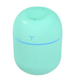 Mini Umidificator Portabil, Flippy, 2 Moduri, Aromaterapie, Silentios, Lumina Ambientala, Incarcare USB, 220 ml, 8 x 8 x 10.3 cm, Albastru - vivimall.ro