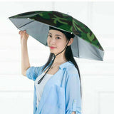 Umbrela De Cap, Diametru 69 Cm, Snur Reglabil De Cap, Protectie Uv/Ploaie, Camuflaj - vivimall.ro