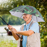 Umbrela de Cap, Vivimall, Diametru 69 cm, Snur Reglabil de Cap, Protectie UV/Ploaie, Camuflaj - vivimall.ro