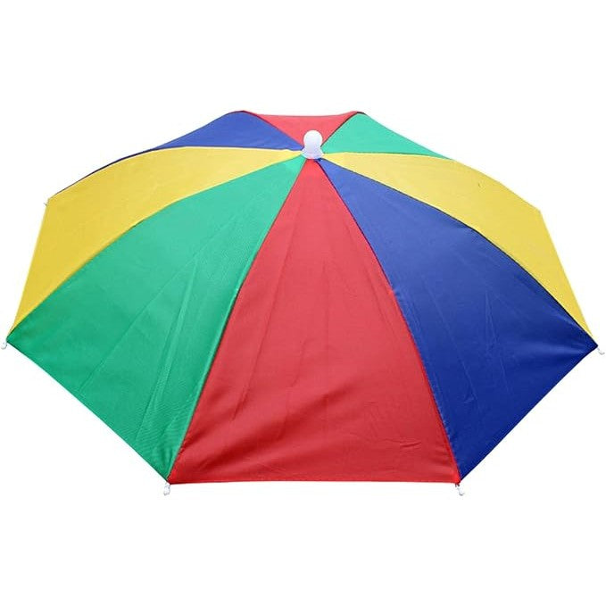 Umbrela De Cap, Diametru 69 Cm, Snur Reglabil De Cap, Protectie Uv/Ploaie, Curcubeu - vivimall.ro