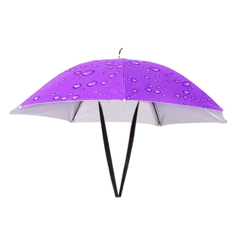 Umbrela De Cap, Diametru 69 Cm, Snur Reglabil De Cap, Protectie Uv/Ploaie - vivimall.ro