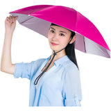 Umbrela De Cap, Diametru 69 Cm, Snur Reglabil De Cap, Protectie Uv/Ploaie - vivimall.ro
