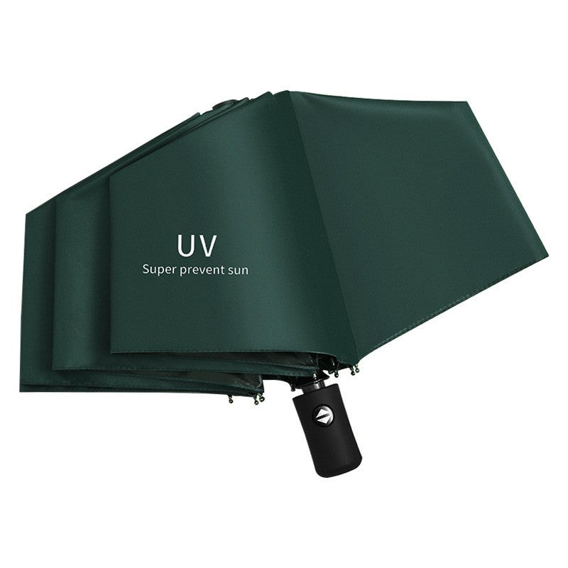 Umbrela, Vivimall, Protectie UV Soare, Protectie Ploaie, Pliabila, din Vinil si Otel, 96 x 67 cm, Verde - vivimall.ro
