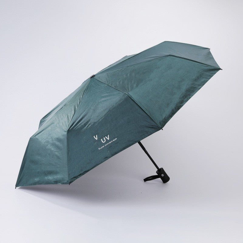 Umbrela, Vivimall, Protectie UV Soare, Protectie Ploaie, Pliabila, din Vinil si Otel, 96 x 67 cm, Verde - vivimall.ro