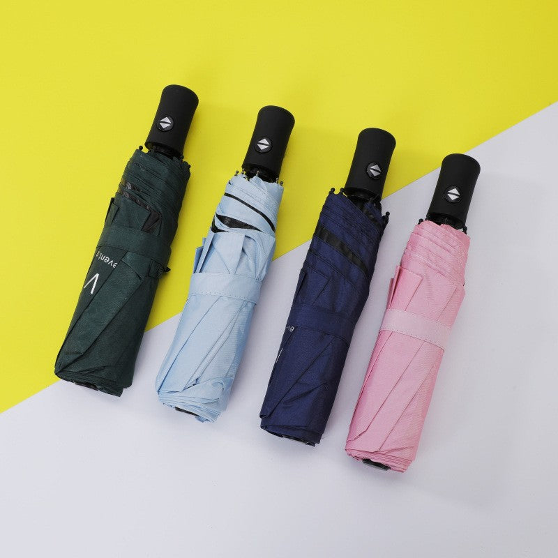 Umbrela, Vivimall, Protectie UV Soare, Protectie Ploaie, Pliabila, din Vinil si Otel, 96 x 67 cm, Verde - vivimall.ro