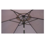 Umbrela Terasa/Gradina Inaltime 2,5 M, Diametru 2.30 M, Manivela/Inclinare, Gri - vivimall.ro