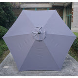 Umbrela Terasa/Gradina Inaltime 2,5 M, Diametru 2.30 M, Manivela/Inclinare, Gri - vivimall.ro