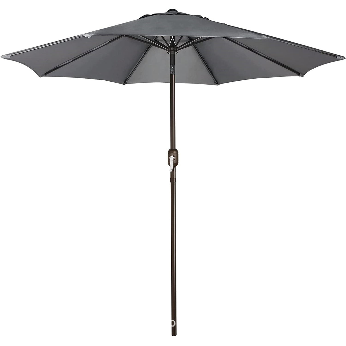 Umbrela Terasa/Gradina Inaltime 2,5 M, Diametru 2.30 M, Manivela/Inclinare, Gri - vivimall.ro