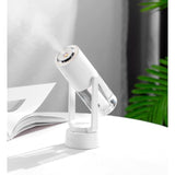 Umidificator Si Purificator Aer Ultrasonic Portabil, Rezervor 200Ml, Cu Ioni Negativi, Led 7 Culori, Rotatie 360 Grade