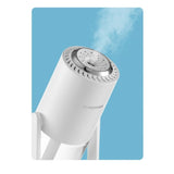 Umidificator Si Purificator Aer Ultrasonic Portabil, Rezervor 200Ml, Cu Ioni Negativi, Led 7 Culori, Rotatie 360 Grade