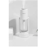 Umidificator Si Purificator Aer Ultrasonic Portabil, Rezervor 200Ml, Cu Ioni Negativi, Led 7 Culori, Rotatie 360 Grade
