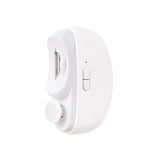 Unghiera Electrica 2 in 1, Flippy, Taiat si Slefuit, 2 Viteze, Lumina LED, Design Ergonomic, Compartiment Resturi, Portabila, Silentioasa 65 db, USB-C, Manichiura, Ideal Pentru Copii si Adulti, 8.5 x 6.8 x 3.3 cm, Alb - vivimall.ro