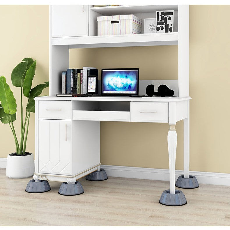 Set de 4 Picioare Antivibratii, Vivimall, 8 cm, Gri, cu Ventuza Cauciuc, Instalare Rapida, pentru Masina de Spalat, Uscator sau Frigider - vivimall.ro