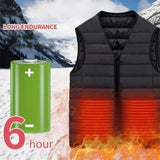 Vesta Inteligenta Incalzita, Unisex, 2 Zone De Incalzire, Umplutura Bumbac, 3 Trepte De Temperatura, Incarcare Usb, Sub 100 Kg, Marime S - vivimall.ro