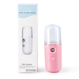 Spray De Hidratare Facialäƒ Cu Tehnologie Nano, Hidratare, Igienizare, Abur Rece, Ãžncäƒrcare Usb, Capacitate 30 Ml, 10Cm - vivimall.ro