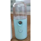 Spray de Hidratare Facială cu Tehnologie Nano, Vivimall, Hidratare, Igienizare, Abur Rece, Încărcare USB, Capacitate 30 mL, 10cm, Albastru - vivimall.ro