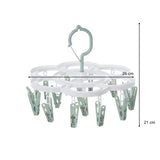 Uscator De Rufe Suspendat Cu 16 Carlige, Rotire 360 Grade, Mateiral Plastic, Usor De Depozitat, Multifunctional, 26 X 21 Cm - vivimall.ro