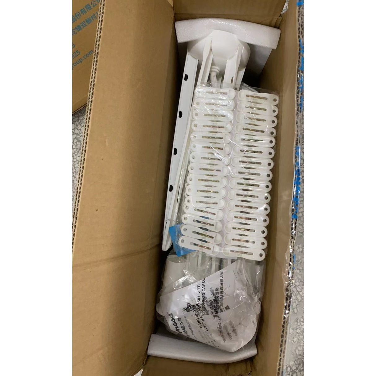 Uscator de Rufe Vertical, Flippy, 2 Niveluri, Pliabil, din ABS+PP+Otel Inoxidabil, Rotire 360 Grade, 130 x 75 cm, Alb