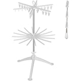Uscator de Rufe Vertical, Flippy, 2 Niveluri, Pliabil, din ABS+PP+Otel Inoxidabil, Rotire 360 Grade, 130 x 75 cm, Alb