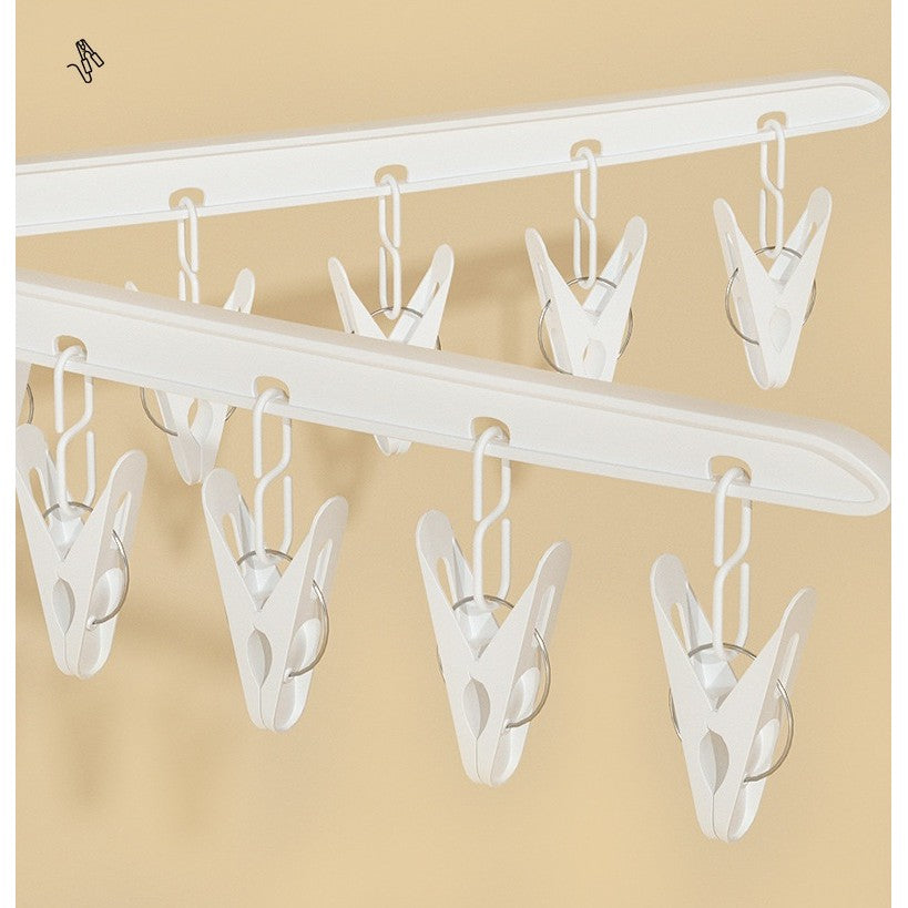 Uscator De Rufe Vertical, 2 Niveluri, Pliabil, Din Abs+Pp+Otel Inoxidabil, Rotire 360 Grade, 130 X 75 Cm, Alb - vivimall.ro