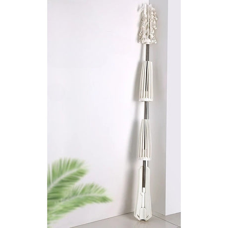 Uscator de Rufe Vertical, Vivimall, 3 Niveluri, Pliabil, din ABS+PP+Otel Inoxidabil, Rotire 360 Grade, 178.7 x 75 cm, Alb