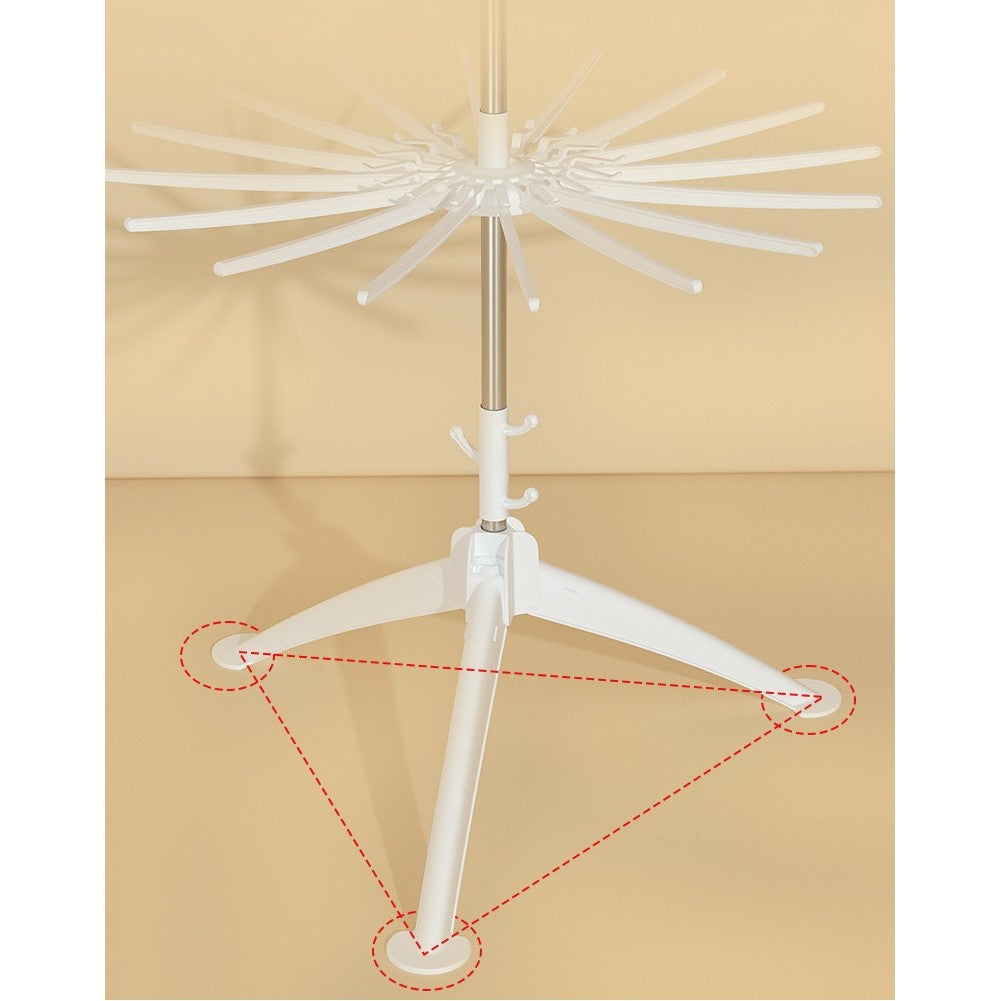 Uscator De Rufe Vertical, 3 Niveluri, Pliabil, Din Abs+Pp+Otel Inoxidabil, Rotire 360 Grade, 178.7 X 75 Cm, Alb - vivimall.ro
