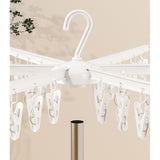 Uscator de Rufe Vertical, Flippy, 3 Niveluri, Pliabil, din ABS+PP+Otel Inoxidabil, Rotire 360 Grade, 178.7 x 75 cm, Alb