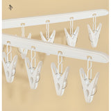 Uscator de Rufe Vertical, Flippy, 3 Niveluri, Pliabil, din ABS+PP+Otel Inoxidabil, Rotire 360 Grade, 178.7 x 75 cm, Alb