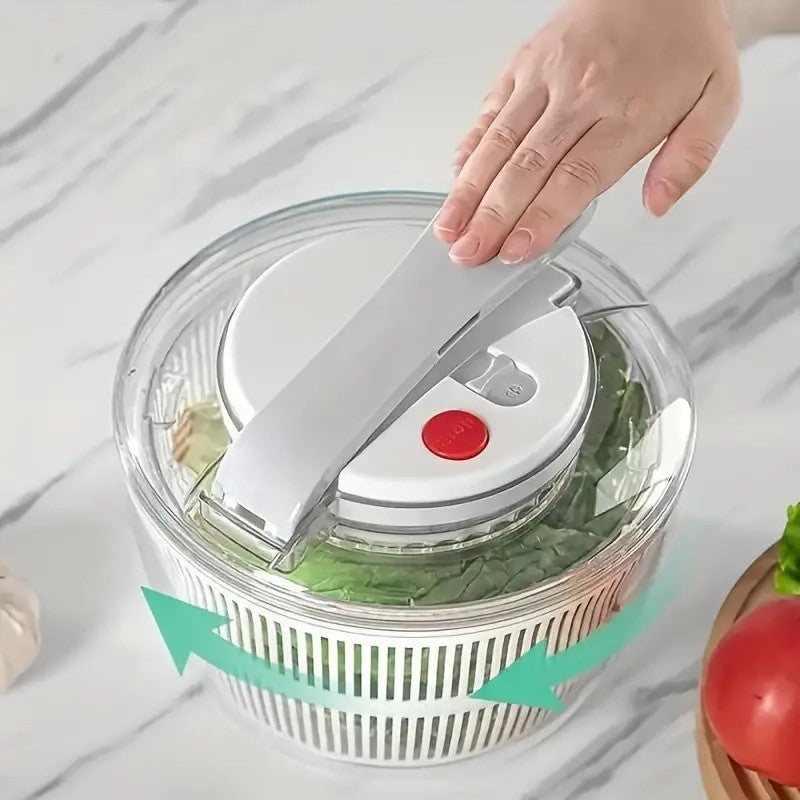 Uscator Manual Pentru Salata Si Verdeturi, Plastic, 16X15X21 Cm, Capacitate 3L - vivimall.ro