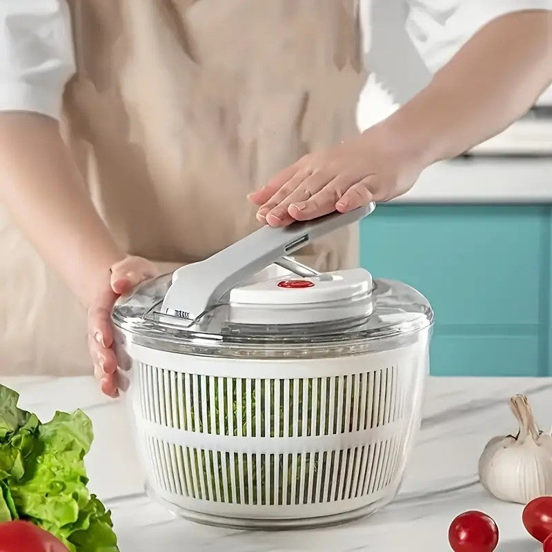Uscator Manual Pentru Salata Si Verdeturi, Plastic, 16X15X21 Cm, Capacitate 3L - vivimall.ro