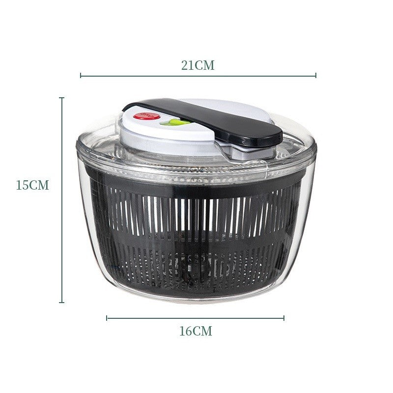 Uscator Manual Pentru Salata Si Verdeturi, Plastic, 16X15X21 Cm, Capacitate 3L - vivimall.ro