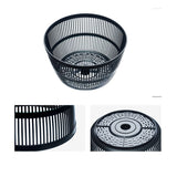 Uscator Manual Pentru Salata Si Verdeturi, Plastic, 20X20X25 Cm, Capacitate 5L, Negru - vivimall.ro