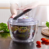 Uscator Manual Pentru Salata Si Verdeturi, Plastic, 20X20X25 Cm, Capacitate 5L, Negru - vivimall.ro