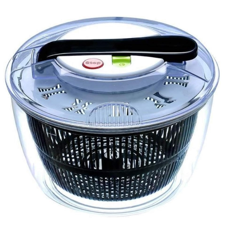 Uscator Manual Pentru Salata Si Verdeturi, Plastic, 20X20X25 Cm, Capacitate 5L, Negru - vivimall.ro