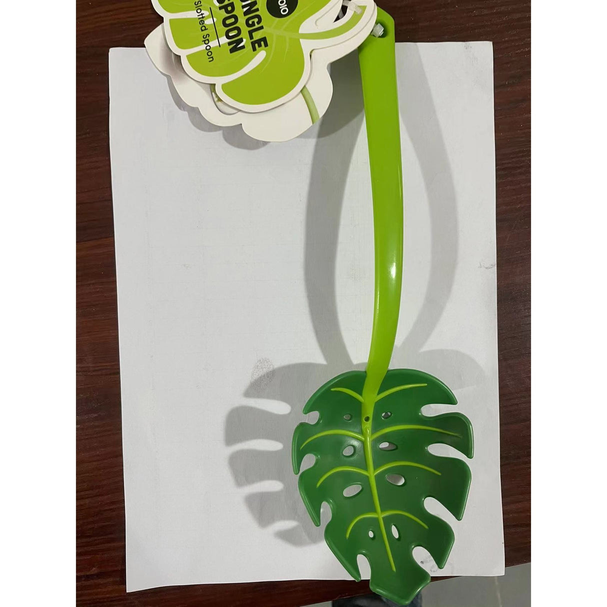 Ustensila Bucatarie Universala Tip Frunza, Material Abs, Creativa, Design Unic Si Modern, 30X9.5 Cm, Verde - vivimall.ro