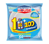 Perfect House - Piatti Riutilizzabili Colorati - 20 pz - Practicitate la Masa