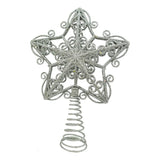 Varf Decorativ De Brad, In Forma De Stea, Design Forjat, Din Plastic/Metal, Interior/Exterior