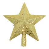 Varf Decorativ De Brad, In Forma De Stea, Design Cu Paiete, Din Plastic, Interior/Exterior