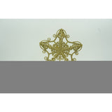 Varf decorativ de brad, Auriu, in forma de Stea, design forjat, din Plastic/Metal, 14.5 cm x 20 cm, Interior/Exterior, Flippy - vivimall.ro