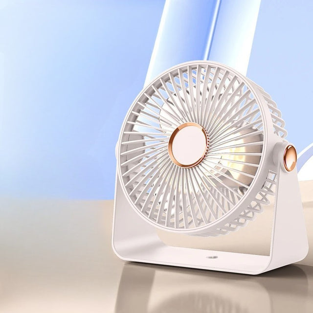 Ventilator 2In1, De Masa/De Perete, Incarcare Usb, 3.7 V, 4.5 W, 1200 Mah, 17.5 X 17 X 7.6 Cm, Alb - vivimall.ro